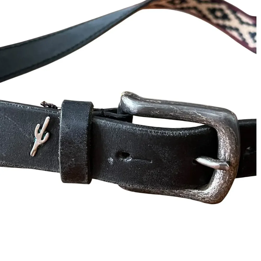 XS/S Vntge Cardon Womens Polo Belt Premium Leather Carpincho Gaucho Guarda Pampa